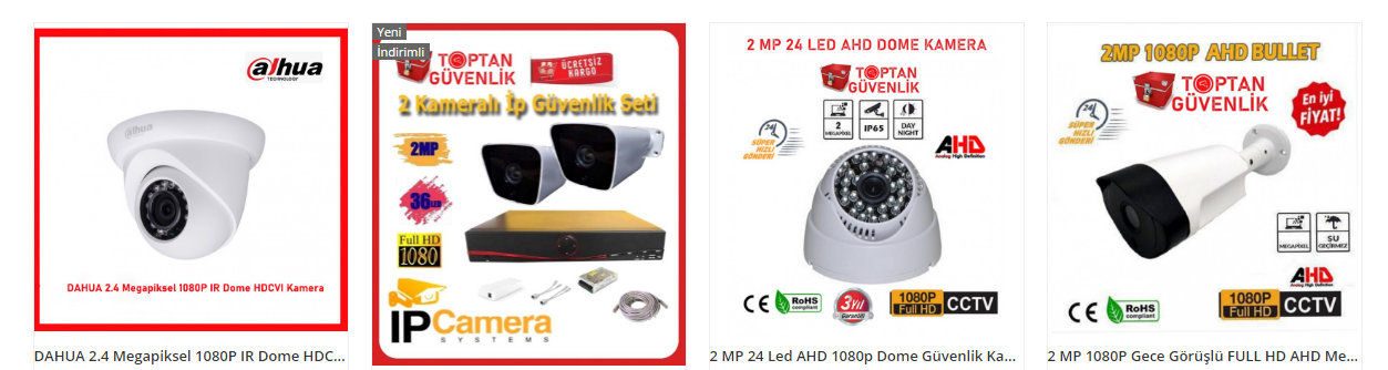 işyeri güvenlik kamerası fiyatları