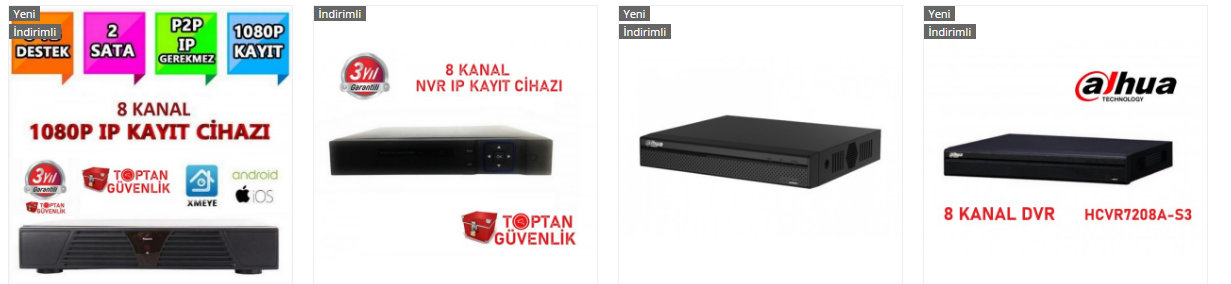 kamera kayıt cihazı 8 kanal