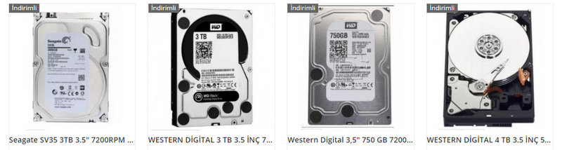 kamera kayıt cihazı hard disk fiyatları