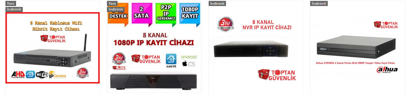 kamera kayıt cihazı sahibinden
