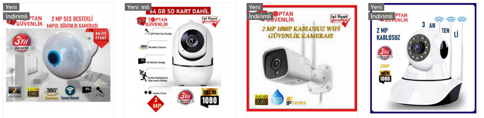 kayıtlı kamera fiyatları