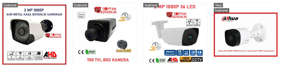 satılık güvenlik kamerası