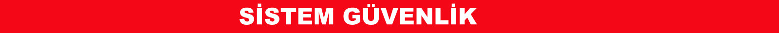sistem güvenlik