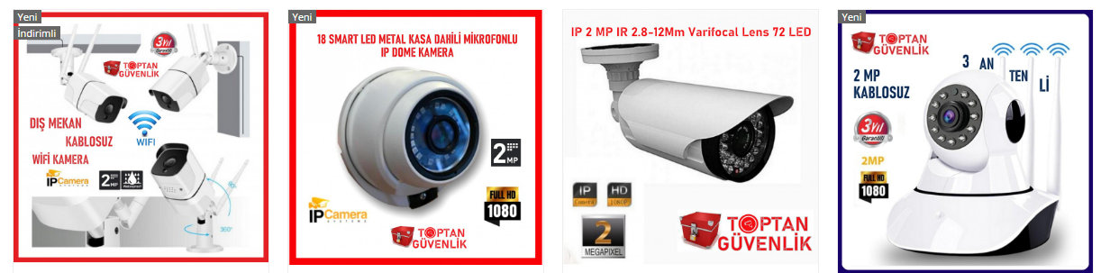 tekli güvenlik kamerası fiyatları