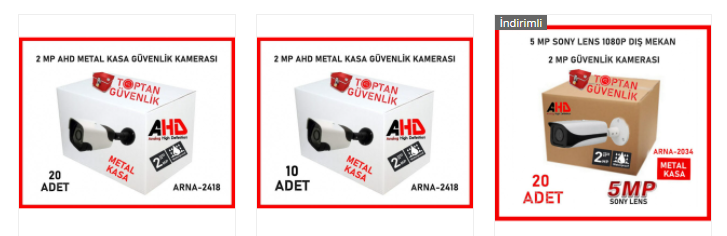 toptan ahd güvenlik kamerası 