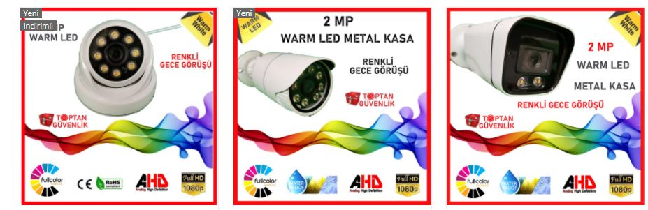 warm led kamera fiyatları ve modelleri