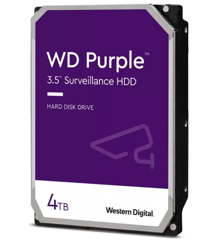 Wd 3.5 Purple 4tb Intellıpower 64MB Sata3 Güvenlik HDD WD40PURZ (7/24) görünüm