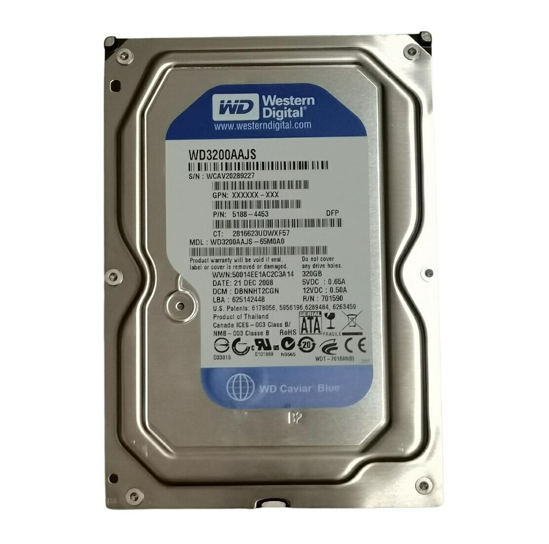 Western Digital 320GB 7200RPM 8mb Sata3 Sabit Disk WD3200AAJS