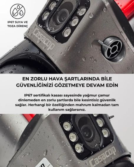 suya dayanıklı dış mekan solar kamera