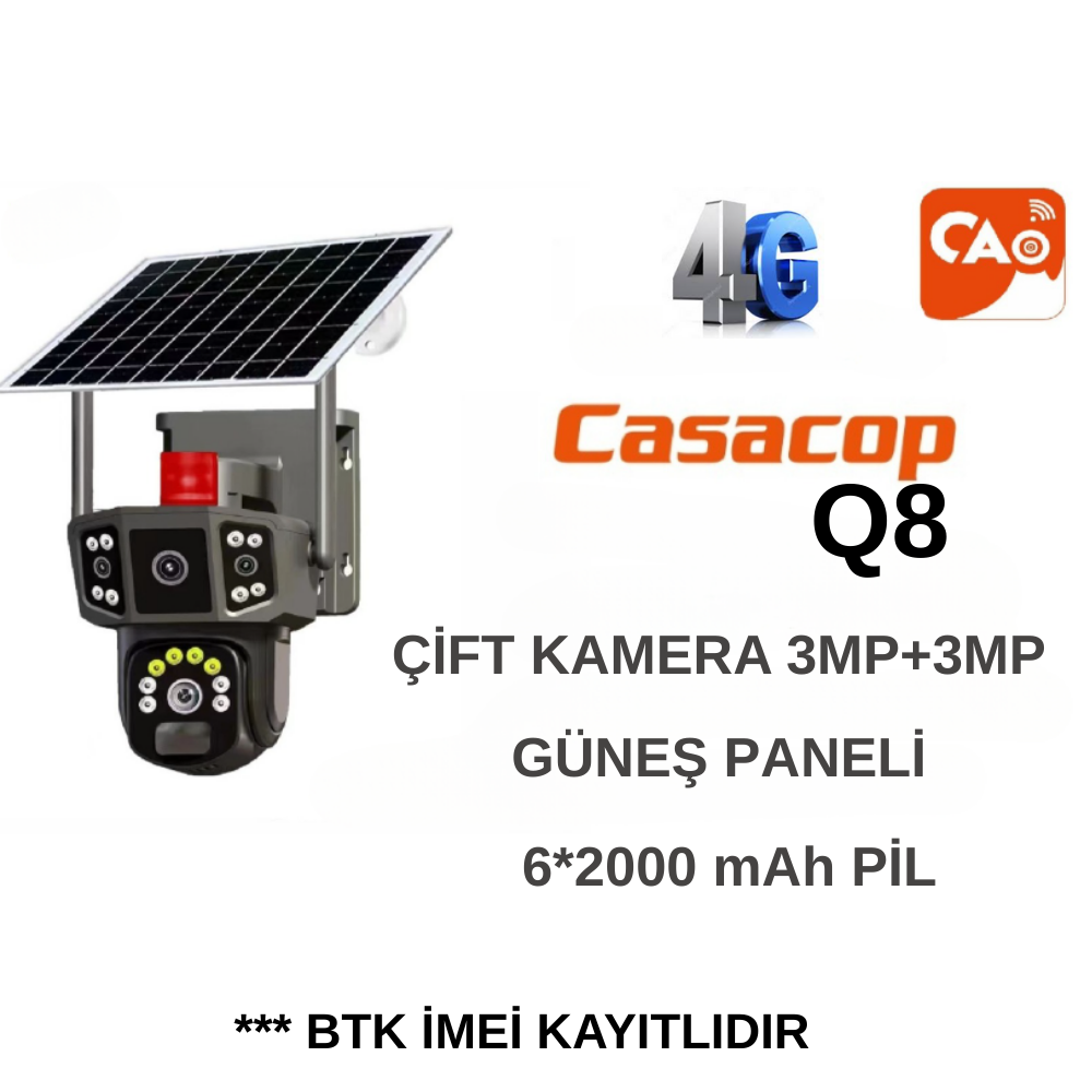 çift kameralı 4g sim kartlı solar kamera