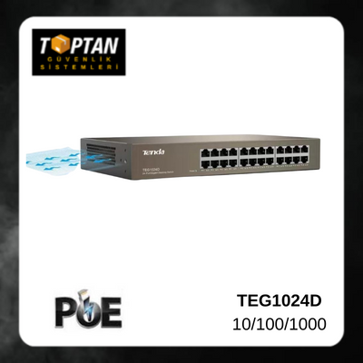 Tenda teg1024d 24 port gigabite ethernet switch 10/100/1000