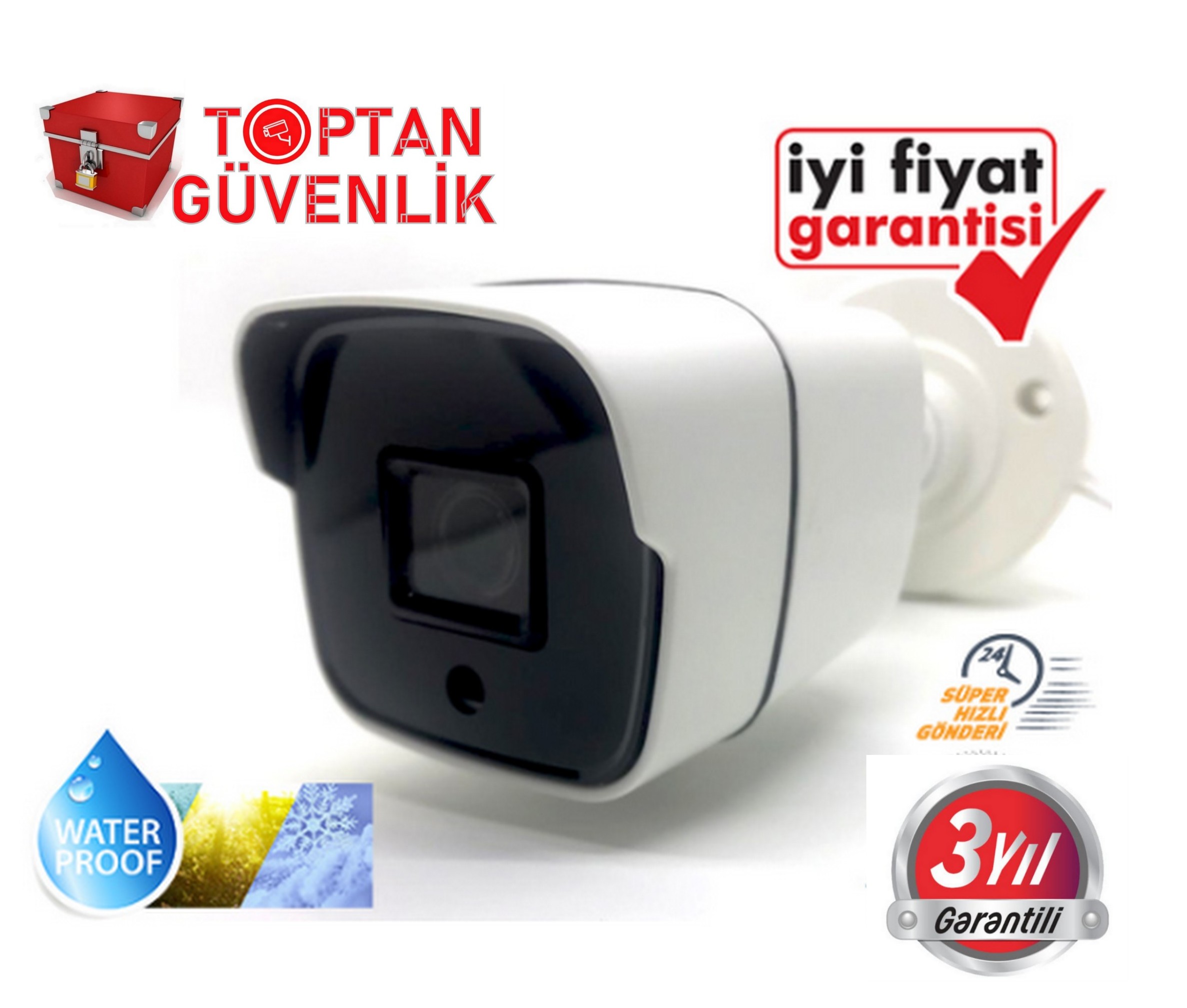 2MP 1080P 7 Dış Mekan Kameralı Ahd Güvenlik Seti ARNA-7147 görünüm