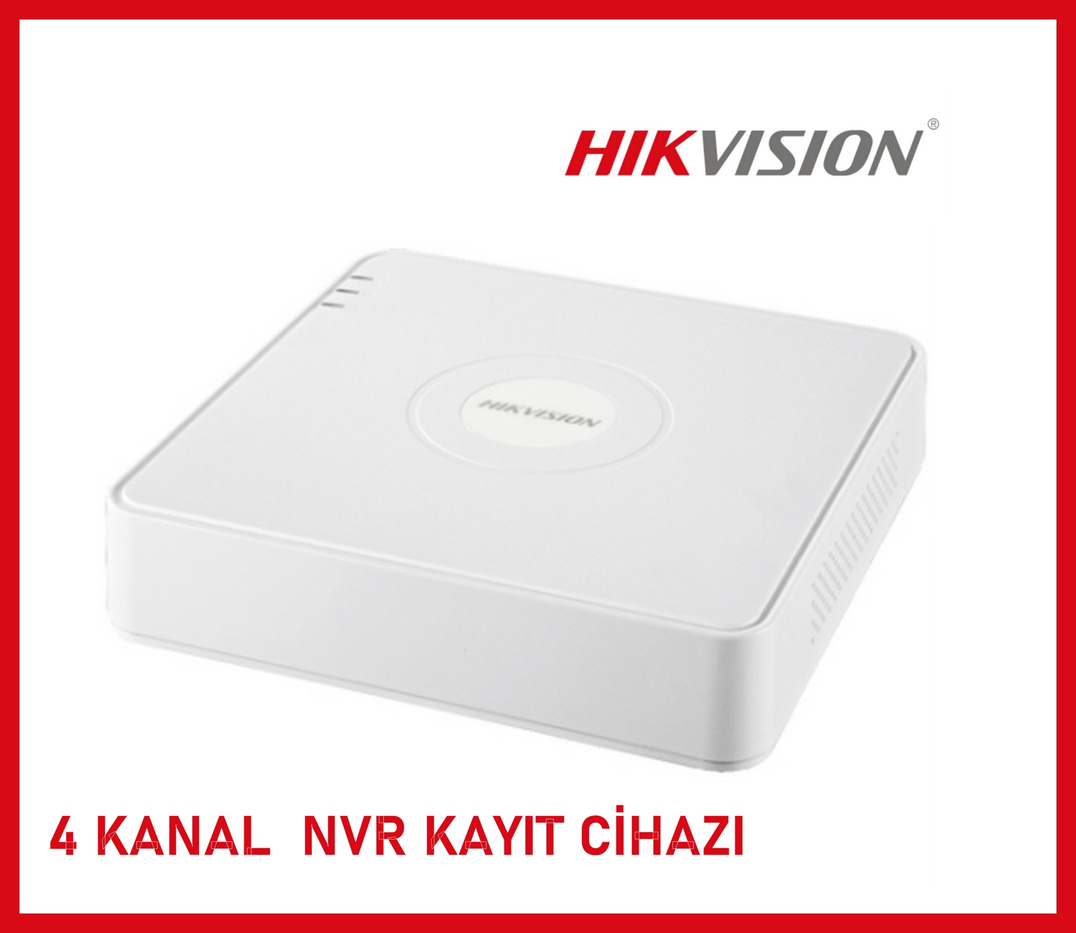 HAIKON 4 KANAL 6MP DESTEĞİ 1xHDMI,1xVGA,1 SATA NVR KAYIT CİHAZI (DS-7104NI-Q1) görünüm