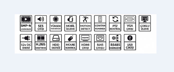 2 mp 8 kanal ahd kamera kayıt cihazı 1080p