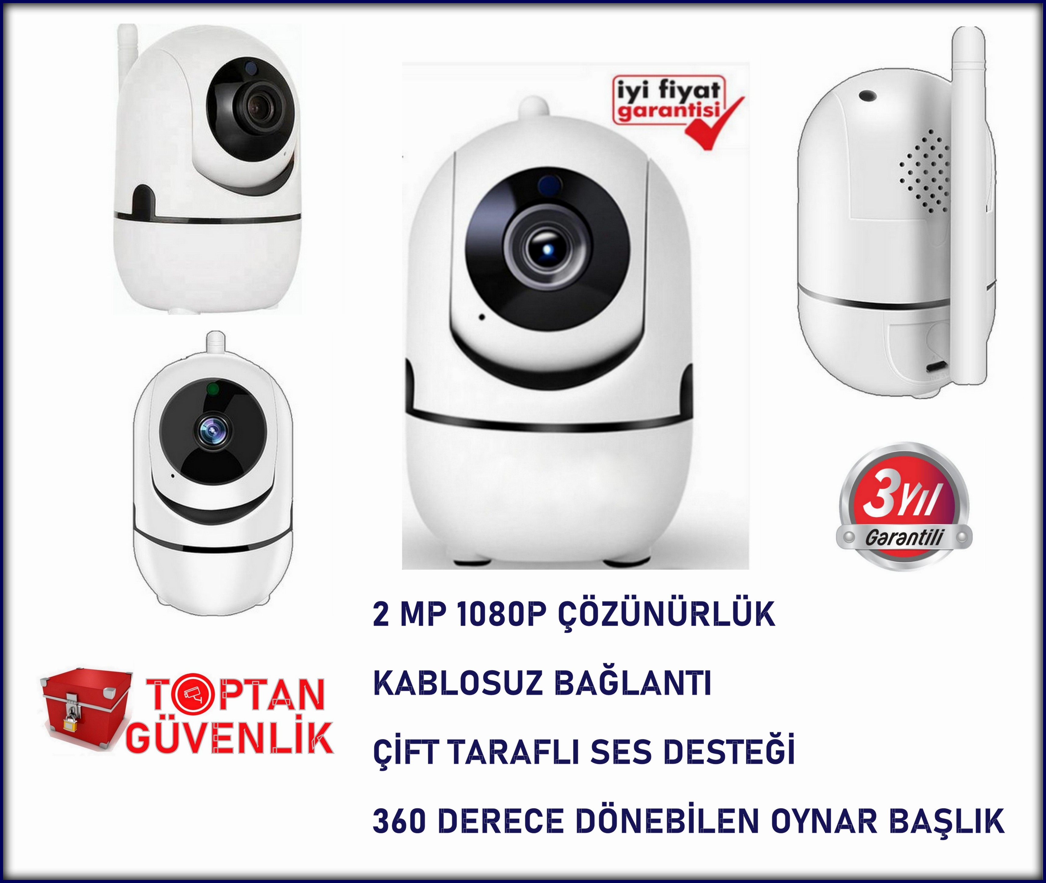 2 MP 16 GB SD Kartlı Harekete Duyarlı Bebek Takip Kamerası ARNA-1216 görünüm